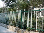 双杆简约型静电喷涂钢围墙护栏（AWQ-A）